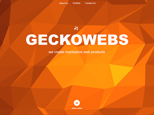 portfolio thumbnail for new Gecko Webs website