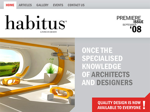 portfolio thumbnail for Habitus website
