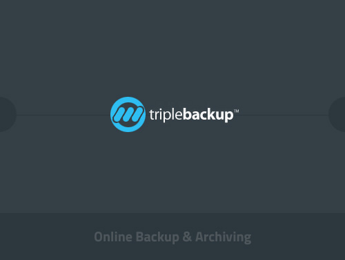 portfolio thumbnail for Triple Backup website